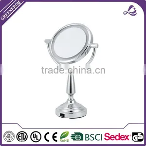 Magnifying 6 Inch Double Sides LED Silver Mirror thumbnail-1