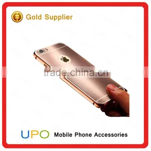 [UPO] Luxury Ultra Thin Bright Aluminum Metal Frame Mirror Bumper Cell Phone Case for IPhone 6 thumbnail-6