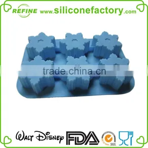 Christmas Colorful Cute Silicone Snowflake Shape Cake Mould thumbnail-3