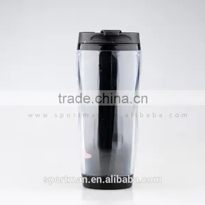 Non-spill Stainless Steel Travel Mug With Logo Imprint 16oz Paper Insert Coffee Mug Vacuum&thermos Flask Mug thumbnail-4