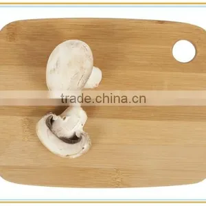 Lovely Simple Mushroom Bamboo Chopping Board Set With Coin Hole thumbnail-2