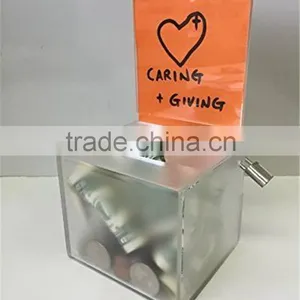 Wholesale Acrylic Cheap Donation Boxes thumbnail-1