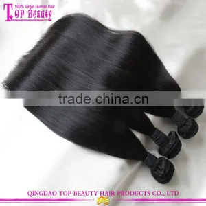 Wholesale 7a Unprocessed Peruvian Virgin Hair Sliky Straight Hair Extension Cheap Real Human Hair Extension thumbnail-6