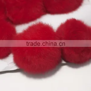 Factory Price Rabbit Fur Poms for Keychain thumbnail-5