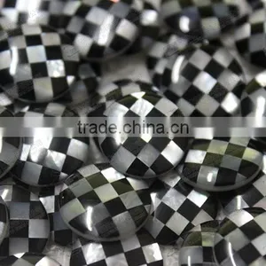 Hot Sale!Checkerboard Mosaics Cabochons for Cufflinks,buttons thumbnail-4