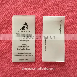 Washing Care Label With Double Sides Printing thumbnail-5