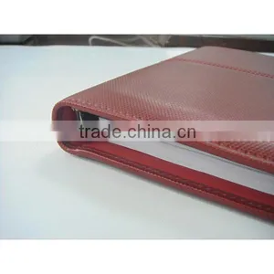 Leather Refillable Ring Binder File Folder Notebook Organizer thumbnail-5