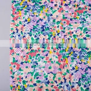 Colourful Flora Flowers 100% Combed Cotton Jersey Fabric Print thumbnail-2