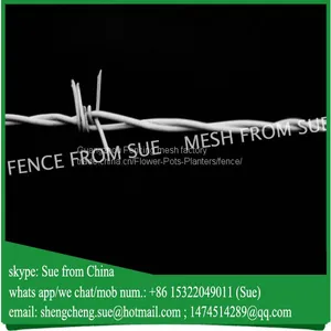 Galvanized Barbed Wire Length per Roll Barbed Wire Price per Roll thumbnail-1