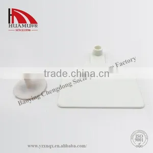 TPU Cow Ear Tag With Metal Pin in White 70*58 mm thumbnail-4