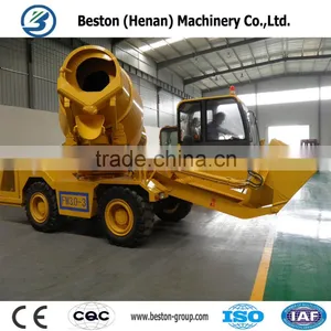 Small 3 Cubic Meters Concrete Mixer Truck Dimensions With Self Loading thumbnail-1