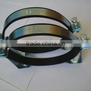 Galvanized Rubber Saddle Pipe Steel Clamp thumbnail-1
