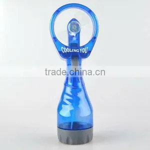 Blue Portable Mini Water Mist Spray Bottle Fan Cooling Beach Camp thumbnail-1
