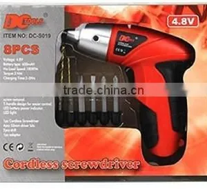 DC Mini Rechargeable Electric Screwdriver Household DIY Power Tool Set 8 Pcs Spare Parts thumbnail-2