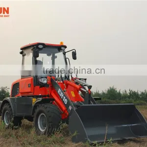 Everun New Articulated Mini Wheel Loader 1.6 Ton Construction Machine With Standard Bucket thumbnail-2