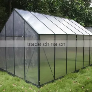 Outdoor Garden 4mm PC Sheet Aluminum Frame Greenhouse for Rose Tomato Seed thumbnail-3