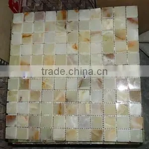 NEW PRICE LIGHT GREEN ONYX MOSAIC TILES COLLECTIONS thumbnail-6