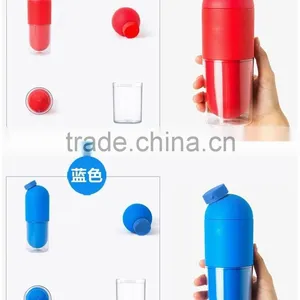 Easy Drink Sports Portable Plastic Corn Capsule Bottle With Cup / Environmental Protection Cup/plastic Water Korea thumbnail-4