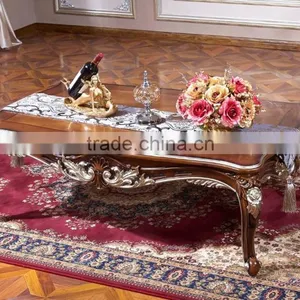 Bisini Antique Coffee Table , Roayl Wooden Coffee Table, Living Room Centre Coffee Table thumbnail-1