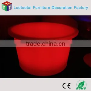 Round Led Bar Table for Cafeshop /garden/home/hotel/restaurant 16 Color Change thumbnail-1