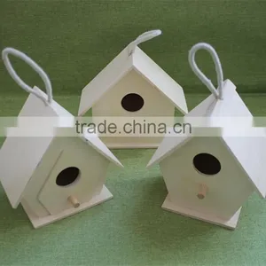 Cheap Small Wooden Bird Houses Arts and Crafts Bird House Wicker Bird Houses With Paulownia thumbnail-1