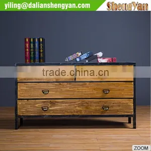 Metal And Wood Antique TV Cabinet , Vintage TV Stand thumbnail-3