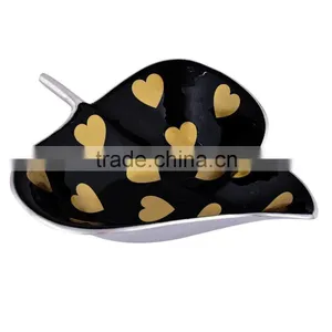 Enamel Plates And Bowls | Aluminum Leaf Shaped Enamel Bowl thumbnail-1