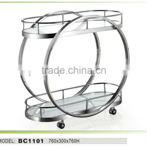 Modern Metal Hotel Furniture Home Resturant Trolley thumbnail-1