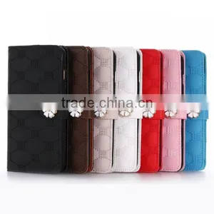 Embroidery Embossing Flower Flip Leather Phone Case With Magnet Clasp for IPhone 7 Plus thumbnail-6