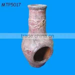 Clay Chiminea Terracotta Firepot thumbnail-1