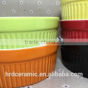 Stocked Colorful Round Shape Sala Bowl,ceramic Soup Bowl for Microwave Oven thumbnail-3