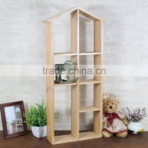 Modern Decorative Wooden Storage Display Racks on Wall thumbnail-1