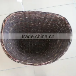 Hand-Woven Wicker Willow Animal Laundry Basket thumbnail-1