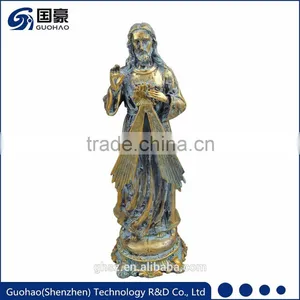 Religious Act Church Decoration Antique Bronze Catholic Jesus Statue thumbnail-1