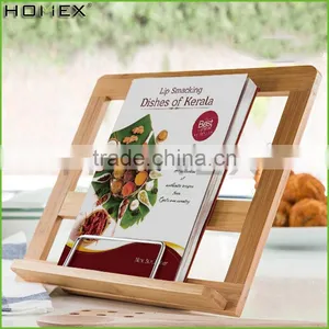 Bamboo Reading Rest Cookbook Cook Book Holder Rack Stand Homex-BSCI thumbnail-1