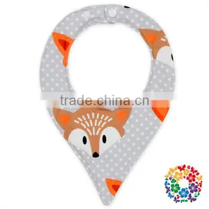 Baby Unisex Animal And Fruit Print Drooling And Teething Baby Bibs Triangle thumbnail-2