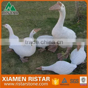 Granite and Marble Stone Animal Carvings Goose thumbnail-1