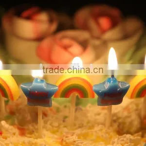 Rainbow and Star Shape Birthday Candle for Children thumbnail-1