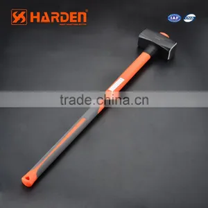 Professional 3kg Carbon Steel Stoning Stong Hammer With Long Flbreglass Handle thumbnail-1