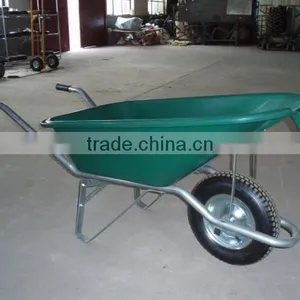 100kg Lightweight Plastric Tray Wheelbarrow Rubber Wheel Tyre thumbnail-1
