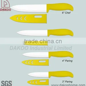 Factory in Yangjiang 4 Pieces Good Quality Color Handle Zirconia Chef/Paring Knife thumbnail-2