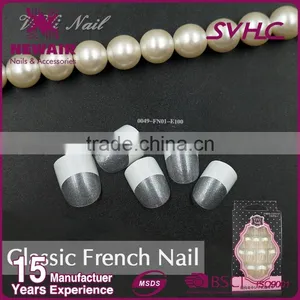 Newair Popular Full Cover 24pcs Artificial False Nail Art Tip Designs Press on Nails thumbnail-4