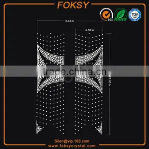 Sparks Cheer Bow Strips Hot Fix Rhinestone Transfers thumbnail-1