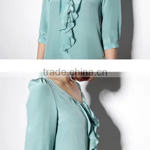 Trndy Fashion Short Sleeve High Quality Best Price Women Tops and Blouses 2015 thumbnail-4