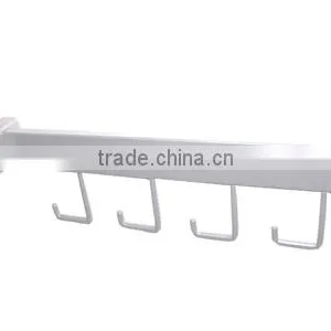 Metal Waterfall Powder Coating Wall System Post 5 Hooks Faceout Slatwall Bracket thumbnail-4