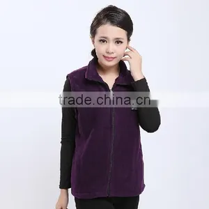 Jiangxi Manufacturer Cheap Sleeveless Polar Fleece Vest With Embroidery Logo thumbnail-1