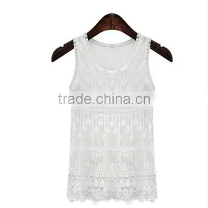 F20028B Large Size Women Solid Color Petal Vest thumbnail-1