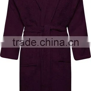Top Quality Custom Design Soft 100 Cotton Bathrobe Wholesale thumbnail-4