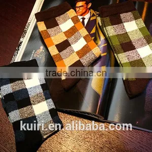 New Autumn Winter Cotton Men Socks Wholesale Korean Classic Plaid Sock thumbnail-4