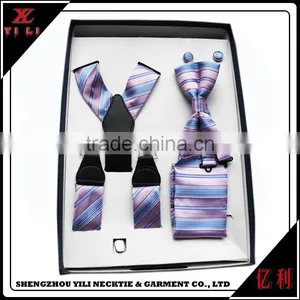 Fashion Polyester Gift Bow Tie and Suspender Set thumbnail-1